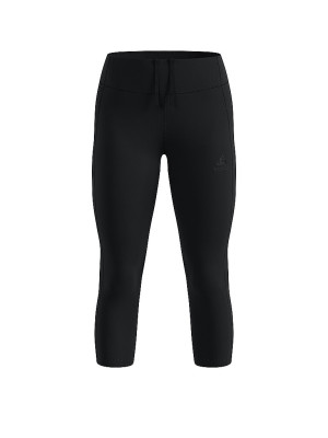 Odlo Mallas de running 3/4 Essentials para mujer negro   S
