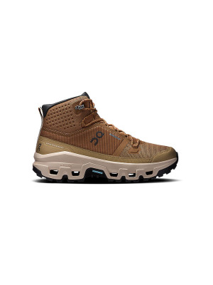 On Zapatillas de senderismo para mujer Cloudrock Mid WP marrón claro   39