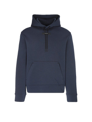 On Sudadera c capucha para correr Focus Tech para hombre azul oscuro   M