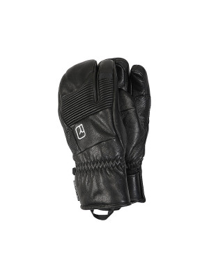 Ortovox Guantes de hombre Full Leather 3 Finger negro   L