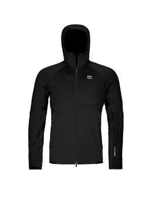 Ortovox Forro polar con capucha RIB para hombre negro   M