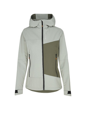 Ortovox Chaqueta softshell con capucha Seceda para mujer verde   M