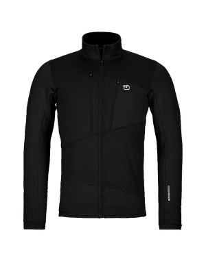Ortovox Chaqueta polar Grid para hombre negro   XL