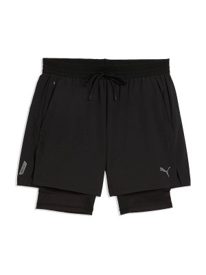 Puma Pantalones cortos de fitness PWRMODE Dryelite 2in1 para hombre negro   S
