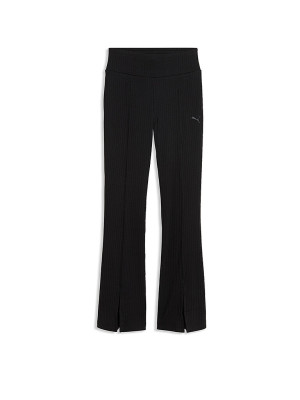 Puma Pantalones de chándal acampanados de canalé Her para mujer negro   L