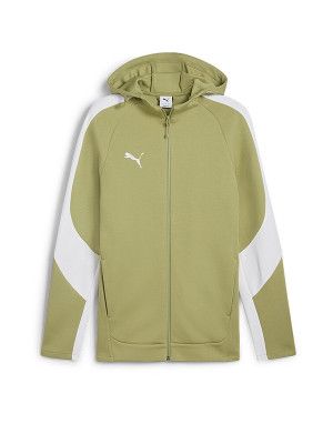 Puma Sudadera con capucha para hombre Teamevostripe oliva   XL
