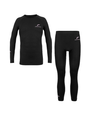 Reusch Conjunto de ropa interior para mujer negro   L