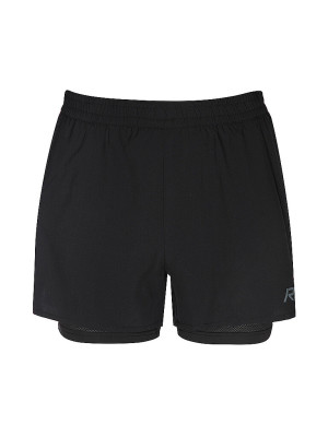 Rukka Pantalones cortos de running para mujer Makela 2en1 negro   38