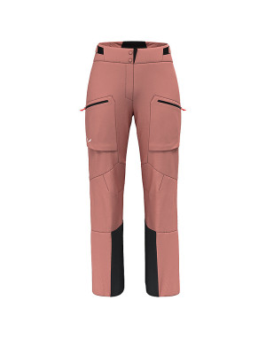Salewa Pantalón de esquí de travesía para mujer Sella 3L PTX coral   40