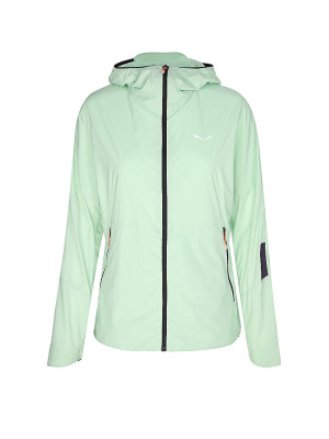 Salewa Chaqueta de mujer Pedroc Wind con capucha verde   38