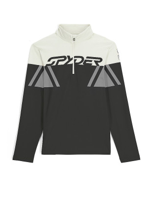 Spyder Camiseta interior con cremallera Paramount para hombre negro   L