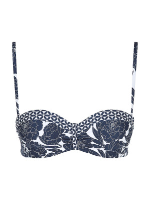 Sunseeker Bikiní bandeau con aros para mujer azul oscuro   38B