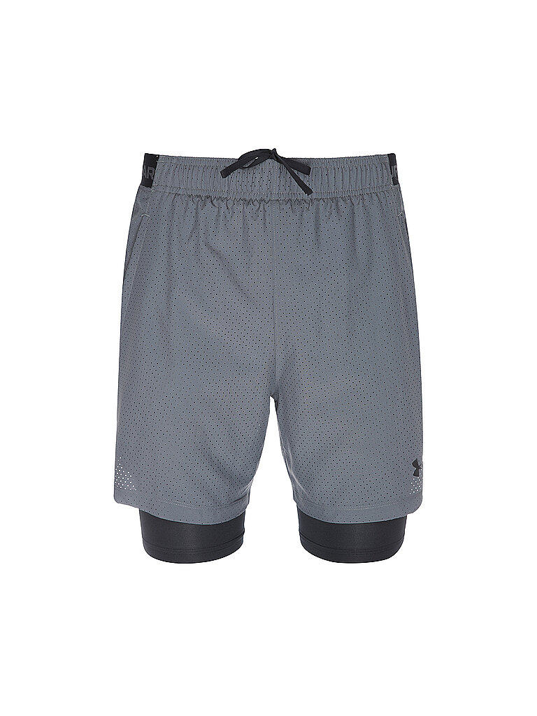 Under Armour Short de fitness para hombre UA Vanish Woven 2.0 2en1 gris   S