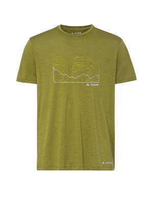 Vaude Camiseta funcional de lana Tekoa para hombre oliva   L