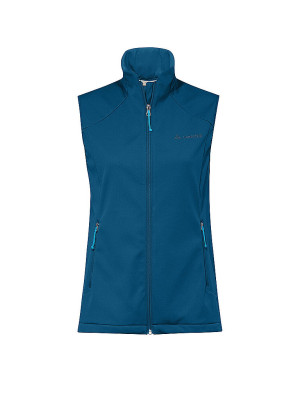 Vaude Chaleco softshell Everhike para mujer azul oscuro   38