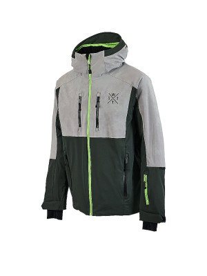 Watts Chaqueta de esquí Blow para hombre verde oscuro   S
