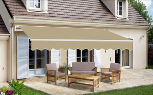 TrendLine Gelenkarm-Markise 4 x 2,5 m beige