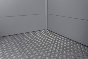 Telluria Fußboden 2424 für Gerätehaus aluminium