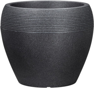 Scheurich Pflanzgefäß Lineo Serie 282 schwarz granit Ø 48 cm