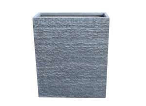 Weitere Raumteiler Pflanzgefäß Fiberglas grau 80 x 30 x 92 cm Brick-Optik