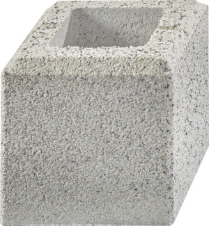 Kann Mauerstein Gomera 20 x 20 x 20 cm weiß