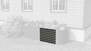 Vitavia Erweiterung Stretched zu Hochbeet 630 80 x 63 cm schwarz