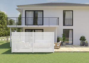 Ambiente Alu-Zaun Rhombus 90 MIDI B x H: 120 cm x 180 cm 22 mm stark