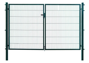 Floraworld Gartentor doppelflügelig Comfort 300 x 140 cm moosgrün