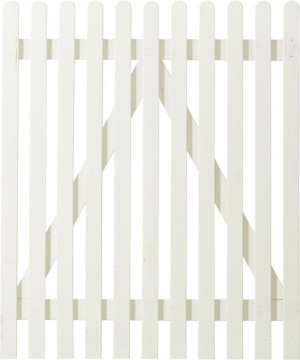 Plus Vorgartentor Retro 100 x 120 cm weiß