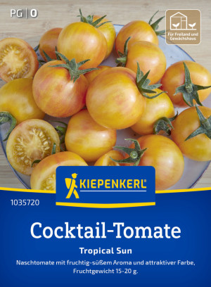 Kiepenkerl Saatgut Cocktail-Tomaten Tropical Sun F1 für ca. 6 Pflanzen