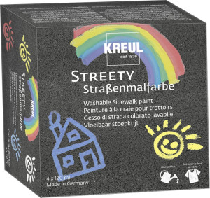 Kreul Straßenmalfarbe Streety Starter Set 4 x 120 ml