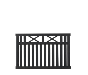 Plus Zaunelement Vinesse 150 x 96 cm schwarz