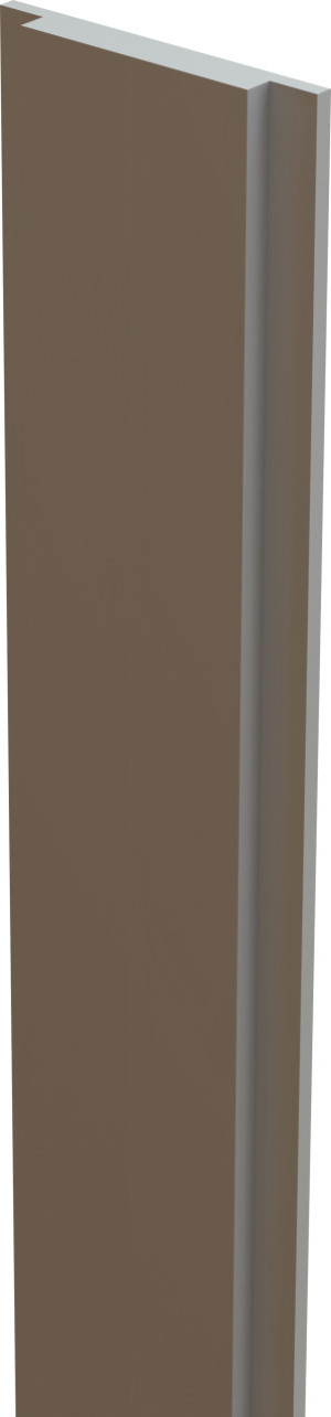 Osmo Nut-Abdeckleiste für Aluminiumpfosten 200 cm, 40 x 27 mm, Aluminium