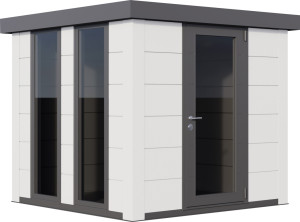 Telluria Gerätehaus Luminato 2424 EW weiß 238 x 238 cm