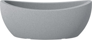 Scheurich Pflanzschale Wave Globe Serie 253 granit grau 58 cm