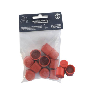 Vina Süßmostkappen Gummikappen Gr.1 ohne Loch Ø 24 mm 10 Stk 10 Stück, Ø 2,4 cm