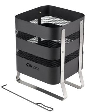 Tepro Garten Tepro Design Feuerstelle schwarz / Edelstahl