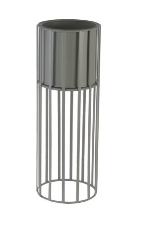 TrendLine Pflanztopf Metall Ø 14 x 40 cm weiß
