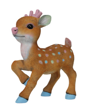 FD Figur Rehkitz groß, Polyresin 72 x 55 x 20 cm pastell