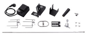 Primaster Grillspieß-Set Universal mit Motorantrieb