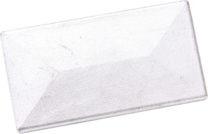 Floraworld Pfostenkappe 6 x 4 cm mit Abdeckschiene Aluminium weiß roh