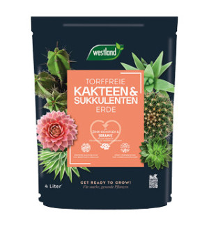 Westland Kakteen Sukkulenten Erde torffrei 4 L