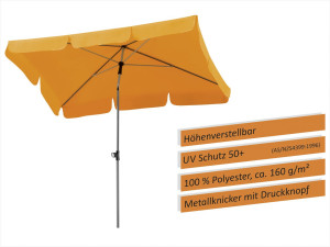 Schneider Schirme Schneider Sonnenschirm Locarno mandarine 180 x 120 cm