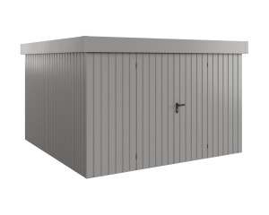 EcoStar Metallgerätehaus Euroline EFD14 aluminiumgrau 310 x 310 cm 2-flg.