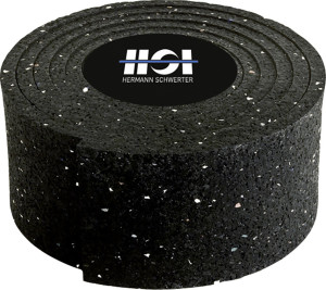HSI Terra Unterlegpad auf Rolle für Terrasse 2,01 x 7 cm Naturkautschuk schwarz