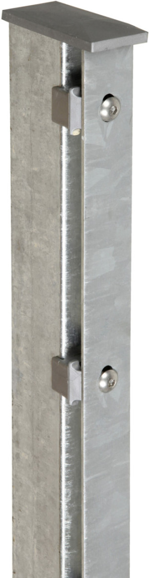 Floraworld Zaunpfosten Premium 220 x 6 x 4 cm feuerverzinkt