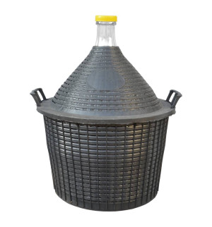 Vina Glasballon im Schutzkorb