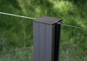 Ambiente Aluminium-Pfosten 187 cm, 68 x 68 mm, Anthrazit Struktur 7016