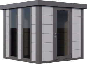 Telluria Gerätehaus Luminato 2424 lichtgrau 238 x 238 cm