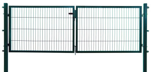 Floraworld Gartentor doppelflügelig Comfort 300 x 120 cm moosgrün
